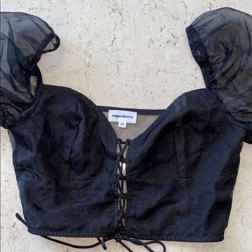 Black crop top